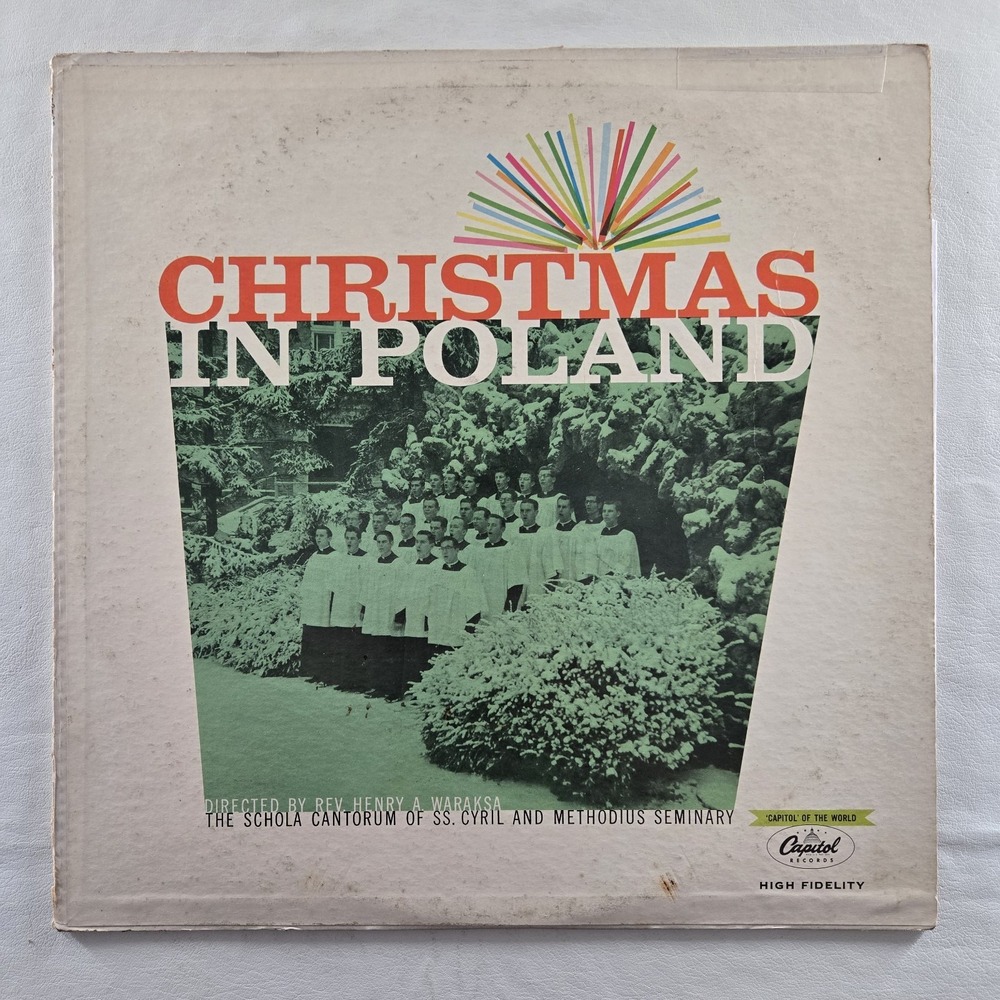 Christmas In Poland Schola Cantorum Of S.S. Cyril & Methodius Seminary Vinyl LP